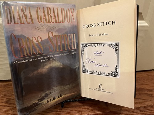 Diana Gabaldon Flat Signed Cross Stitch 1 of 2000 (Outlander Book One, 1991 UK)