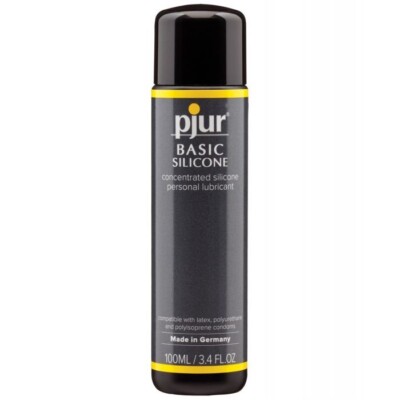 Pjur Basic Silky and Smooth Silicone Based Unscented Lube - 3.4 oz