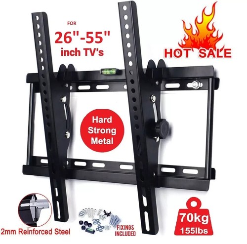 TV WALL BRACKET MOUNT SLIM FOR 26 30 32 40 42 50 63 INCH FLAT 3D LCD LED PLASMA - Picture 5 of 20