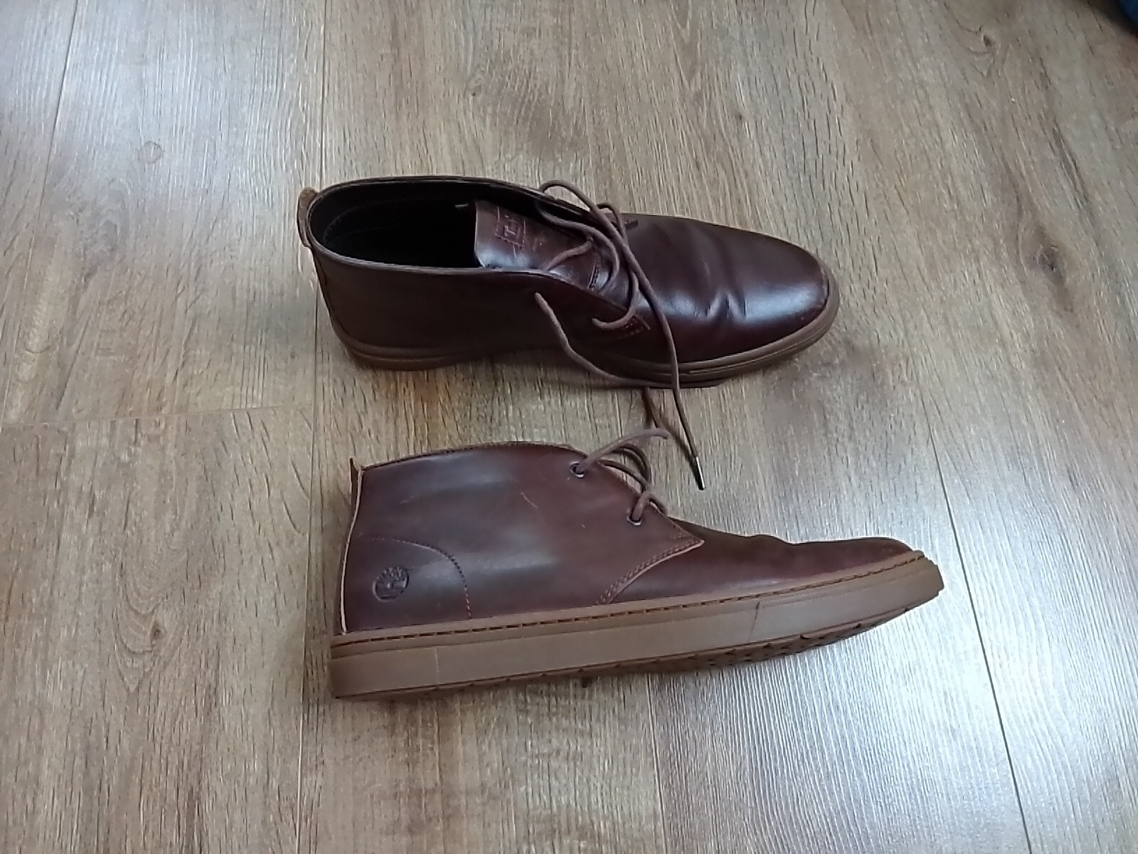 TIMBERLAND LEATHER ANKLE BOOTS WITH DEFENDER REPELLENT SYSTEM BROWN SIZE 11 eBay