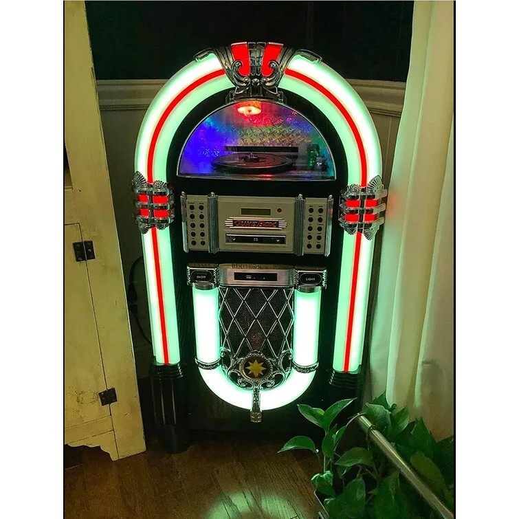 Retro Home Jukebox Wireless Sound System with Turntable | eBay