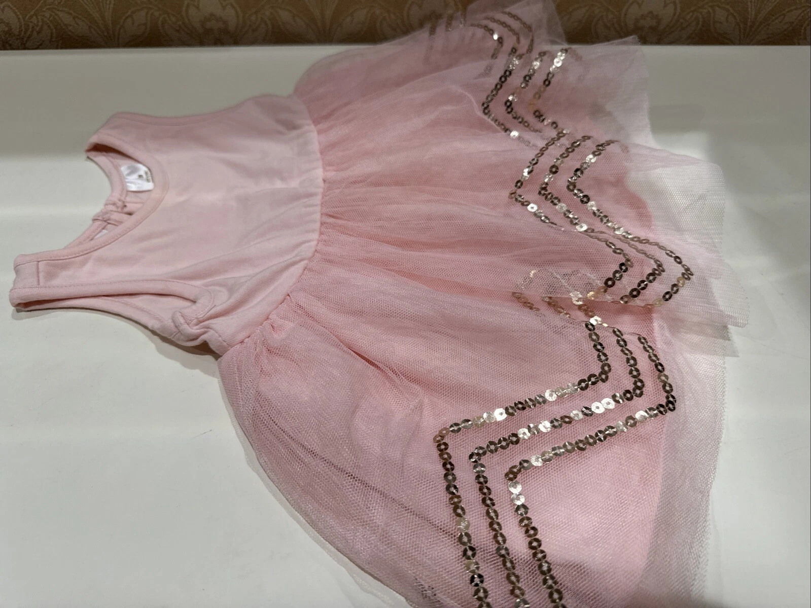 NEW Kardashian Kids Baby Girl Size 3 Months Sleeveless Pink Princess Tulle Dress