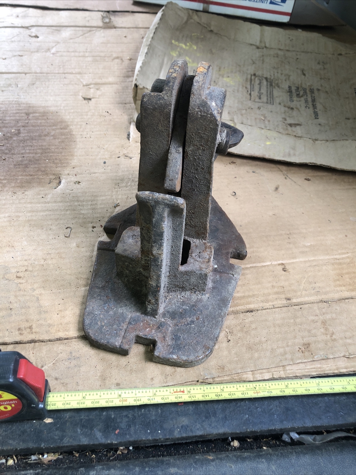 Antique Bethlehem Cast Iron Railroad Ground Throw Foot Latch eBay