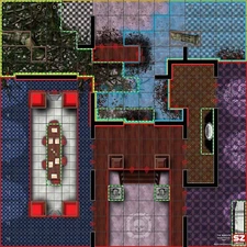 Heroclix The Mansion ROC Map Purple Border
