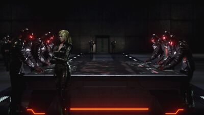 Anime tekken 7 nina williams screen shot blonde video Custom Gaming Mat Desk