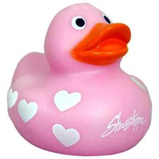 Valentines Day Showstopper W Pink Rubber Duck Bath Toy Classic Floating Duck 2"