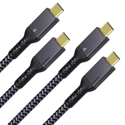Maxonar [2 Pack 3.3FT] Thunderbolt 4 Cable, 240W Thunderbolt Cable 40Gbps Sync 8