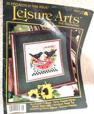 Leisure Arts Counted Cross Stitch 22 Projects The Magazine August 1996 Crochet