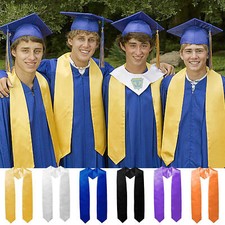 Unisex Graduation Stole Plain Graduation Stole 72 INCH Long Stole Sash adaptable