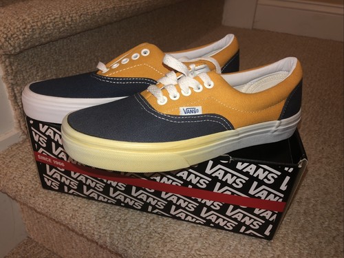 Vans Era Vintage Blue Sun Yellow Men's Us 7 Women's 8.5 Shoes Up 6 Eur 39 |  eBay