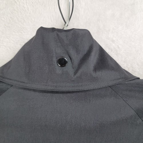 D & Y Womens Black Cropped Jacket Half Sleeve Zip Snap Closure Size Large - Picture 5 of 14