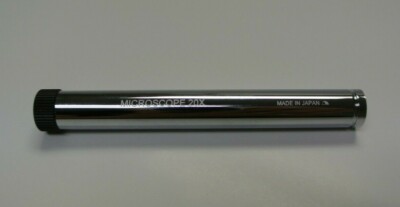 20X Fixed Focus Pen Magnifier Microscope, Metal Housing, Made in Japan