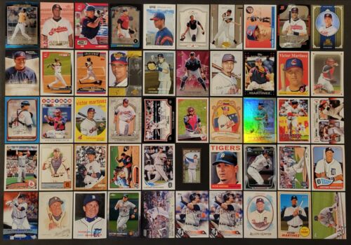 Lot of 50 Different VICTOR MARTINEZ Baseball Cards 5xAS 2002-2017 BB3152 - 第 1/1 張圖片