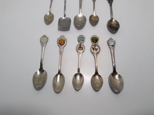 Vintage Collector Decorative Souvenir Spoons States Attractions - Lot of 10 - Picture 4 of 4