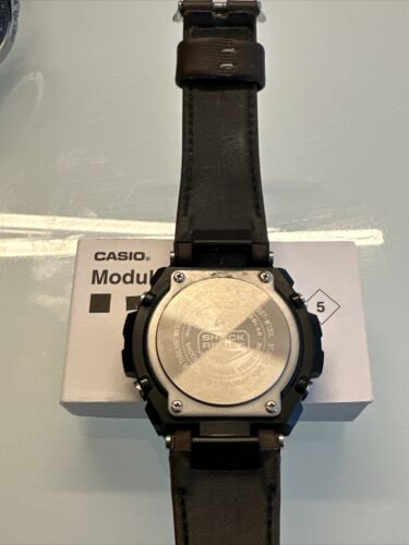 Raro orologio da polso solare CASIO GST-W130L - acciaio e pelle G-SHOCK G SHOCK - Foto 4 di 6