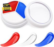 Red White Blue Face Paint - 3 Colors 12G USA American Flag Patriotic Stripe Fan