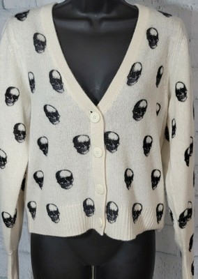 skull cashmere cardigan