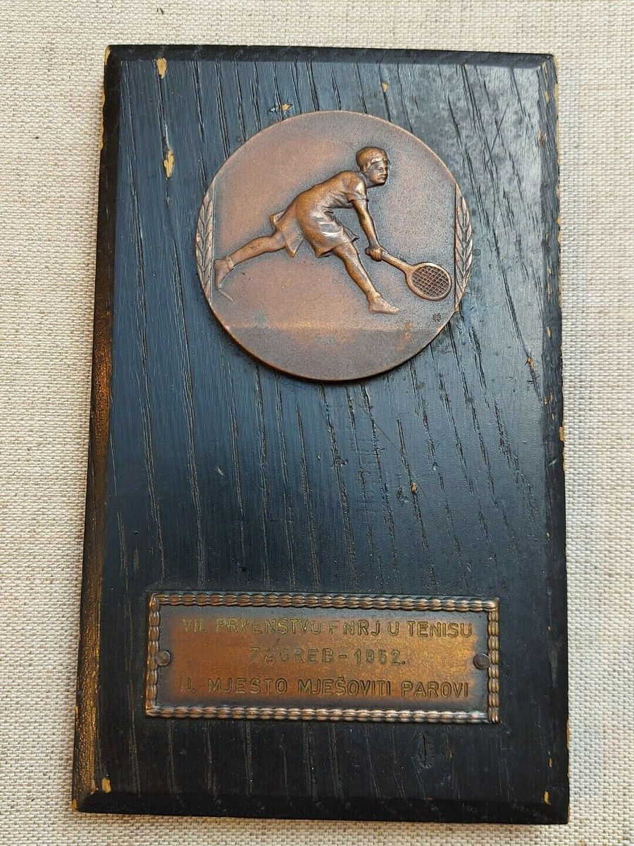 Griesbach Knaus Zagreb Croatian Tennis Championship vintage sport  plaque