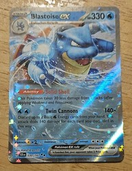 Blastoise ex 030/142 Stellar Crown Double Rare Holo