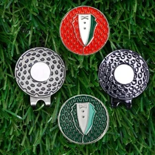 Upgraded Durable Compact Golf Magnetic Hat-Clip Ball Marker for Hats,Gloves,Bags