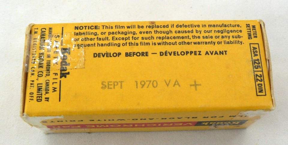 EXPIRED 120mm FILM KODAK 28° VERICHROME PERIME COLLECTOR V620 - Photo, audio & vidéo