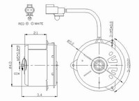 Cooling Fan Motor Fits 1998-2003 Toyota Sienna Tyc on sale Cooling Fan Motor Fits 1998-2003 Toyota Sienna Tyc on sale