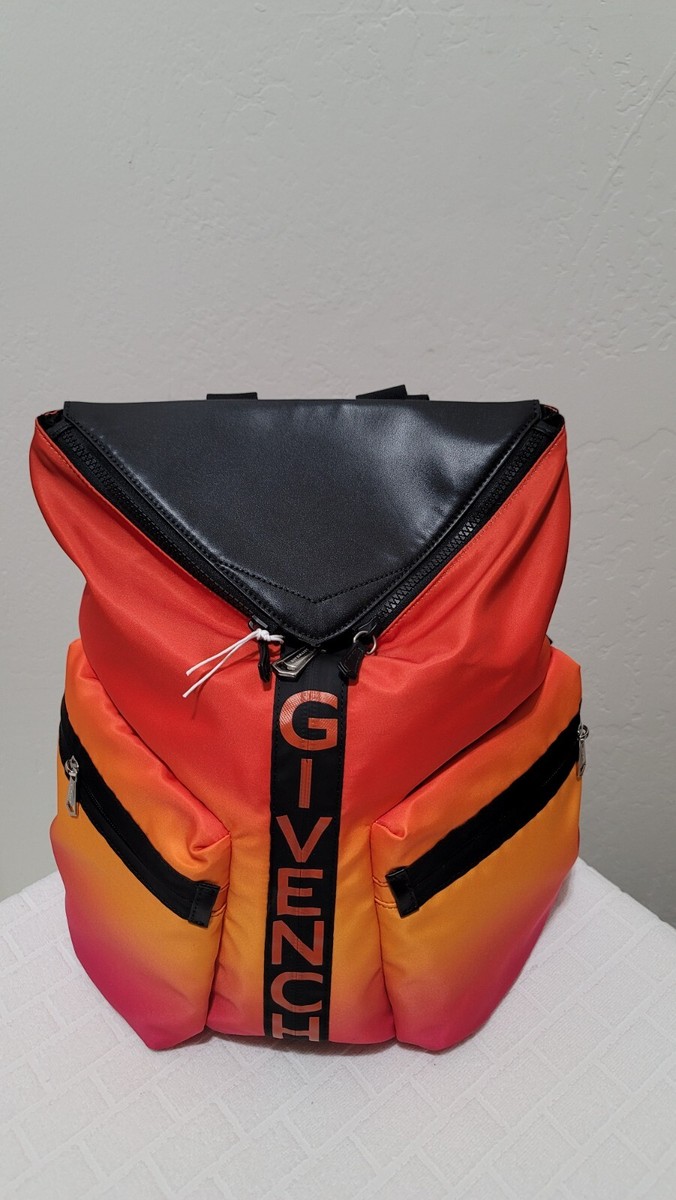 GIVENCHY Ombre Nylon Logo Spectre Backpack Black Multicolor 