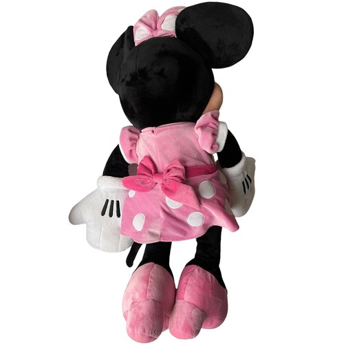 Peluche gigante Minnie Mouse Disney Store rosa lunares jumbo 30" - Imagen 4 de 11