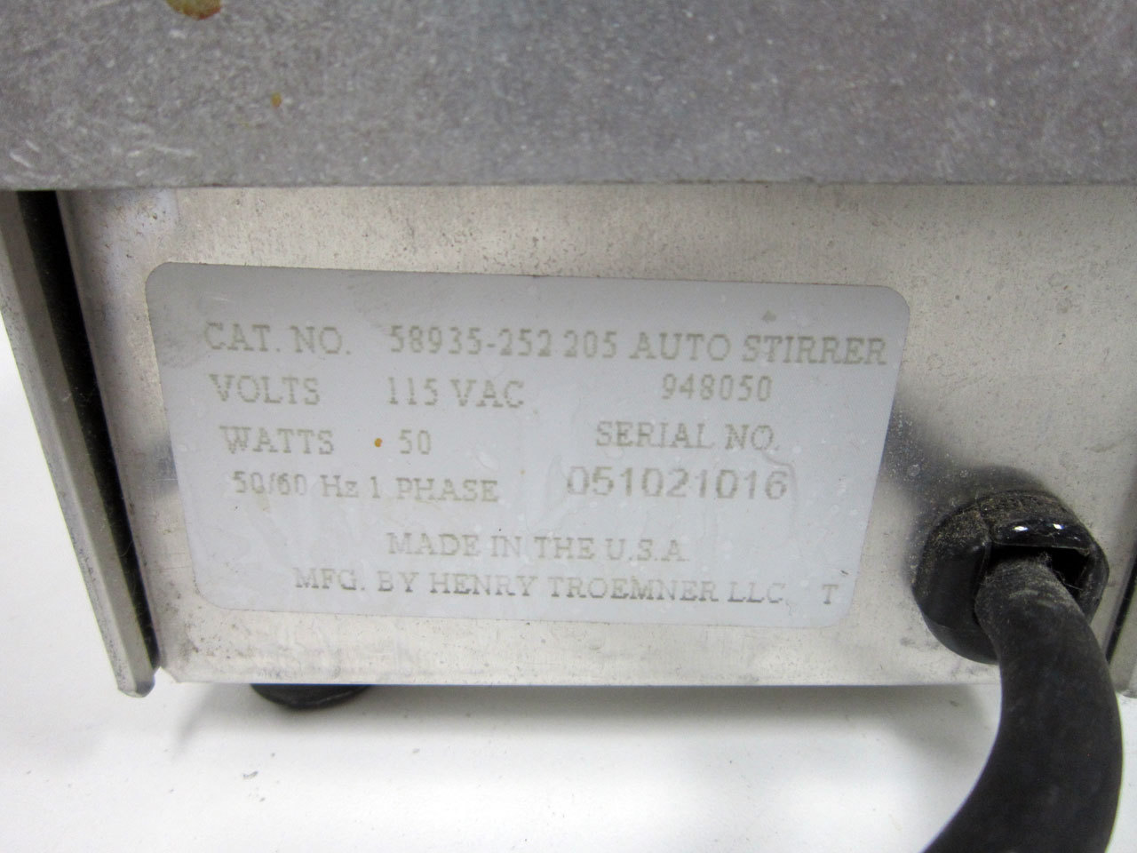 VWR 58935252 AUTOSTIRRER 205 AUTOMATIC STIRRER eBay