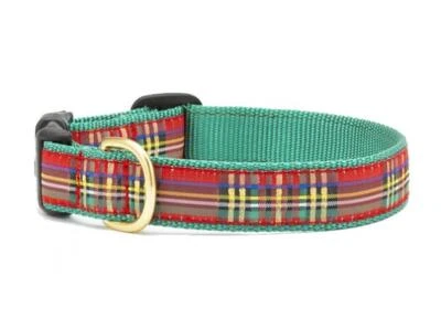 UPCOUNTRY Up Country Dog Collar Sparkle Plaid Christma Pattern Sizes XS S M L XL