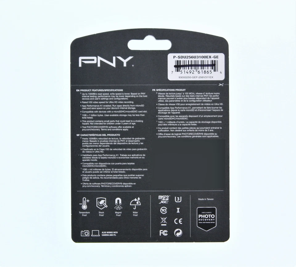 PNY Elite MicroSDXC Flash Card 256GB - Image 2 of 2