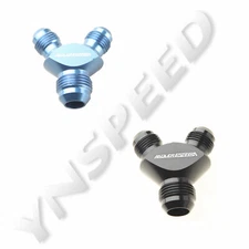 US SHIP Y Block Adapter -3AN 4AN 6AN 8AN 10AN 12AN AN16 Male Fuel Hose Y Fitting
