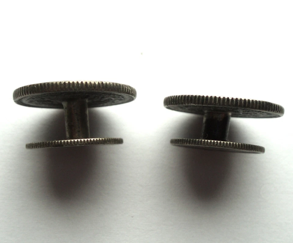 NETHERLANDS SILVER COINS CUFFLINKS Wilhelmina 10-25 Cents 1926-1945. B14 - Image 4 of 4