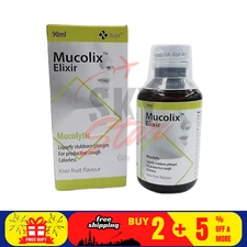 1 X Mucolic Elixir For Cold & Cough Treatment 90ml FREE SHIPPING