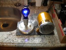 WW2 Air Raid Siren Very Rare very loud    on Lucite mount