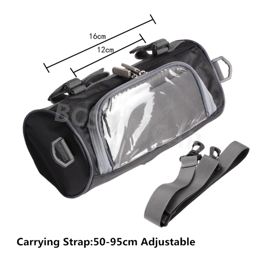 Motorcycle Handlebar Bag Front Fork Storage Shoulder Bag Durable Waterproof 2.5L - Image 2 of 4