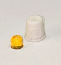 1:25 scale model resin amber beacon with siren skirt utility construction light