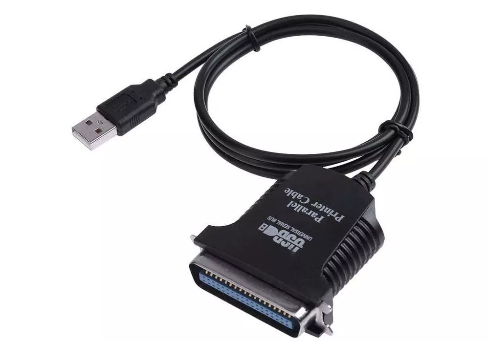 Parallel port to usb outlet