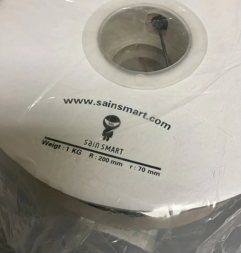 Lot of 3 SainSmart ABS 1.75mm Filament | Two Black One White - Image 3 of 4