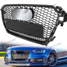 For Audi A4 S4 B8.5 RS4 Style 2013-2015 2014 Honeycomb Mesh Grille Front Grill