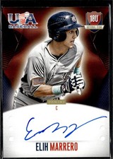 2014 Panini USA Baseball 18U Elih Marrero #EM #/499 SN,AU Auto