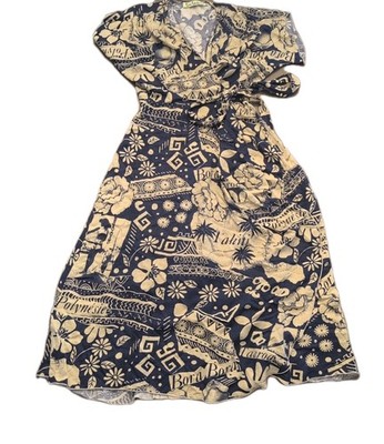 Vintage Loco Lindo Bold Floral Midi Dress 1950s-Inspired Size S Y2K 90s |  eBay