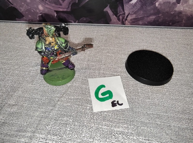 Warhammer 40K Original Noise Marine – 1991 Metal – Painted – OOP - Bio-Backpack