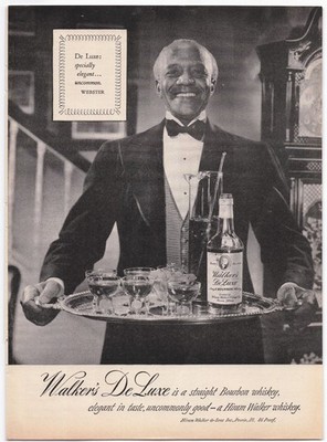Walker's De Luxe Magazine Ad 1950s Bourbon Whiskey Elegant