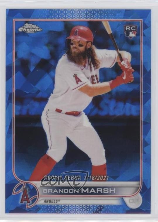 2022 Topps Chrome Update Sapphire Edition Rookie Debut Brandon Marsh #US35 04xc