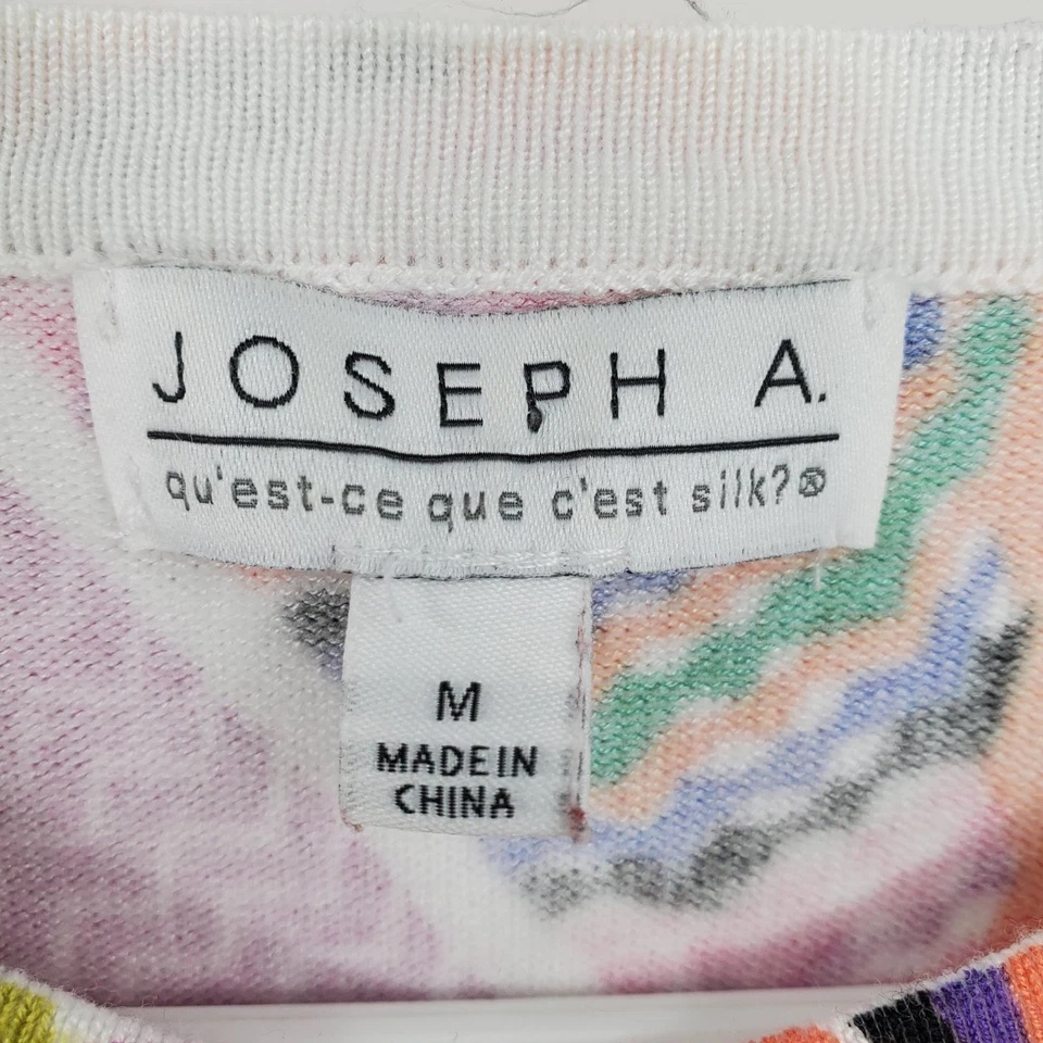 Joseph A Button Front Artsy Art to Wear Abstract Retro 70's Inspo Cardigan Mediu - Image 4 of 4