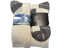 6 Pair 71 Merinowool all day outdoor socks sz large 8-12