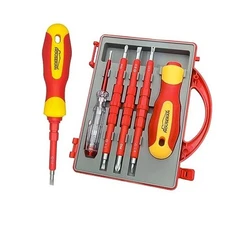 Insulated Screwdriver,  5 Pcs Screwdriver Set, 5-piece Insulated Screwdriver