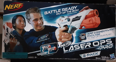 NERF Laser Ops Pro AlphaPoint 2 Pack Laser Tag Set Indoor Outdoor New Open Box