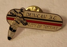Duncan BC City of Totems Aboriginal Native badge   Pin
